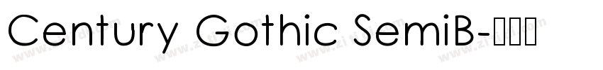 Century Gothic SemiB字体转换